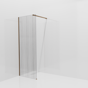 Balmani Modular douche à l'italienne: 80 x 200 cm, Mikado, Profil Brushed Rosegold