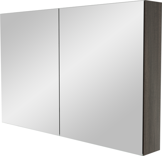 Storke Reflecta spiegelkast 120 x 75 cm robuust zwart eiken