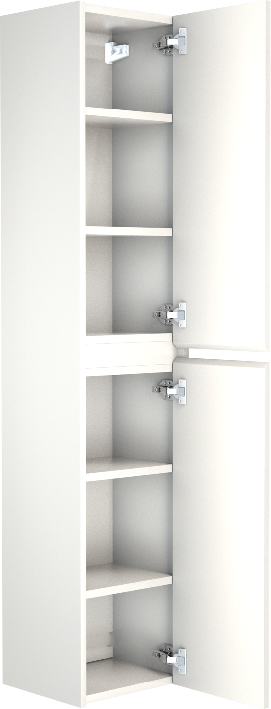 Storke Seda Badhochschrank: Hängend, Weiß matt, 40 x 35 x 170 cm