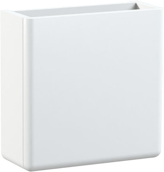 Storke Curvado meuble lave-mains suspendu 45 x 18 cm blanc mat
