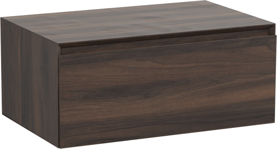 Storke Edge Modulo meuble sous-vasque suspendu 75 x 48 cm noyer 1 tiroir