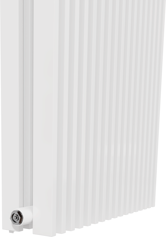 Vipera Corrason dubbele badkamerradiator 40 x 180 cm centrale verwarming hoogglans wit zij-en middenaansluiting 2.238W