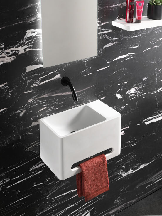 Balmani Deco handenwasser 40 x 22 cm matte Solid Surface
