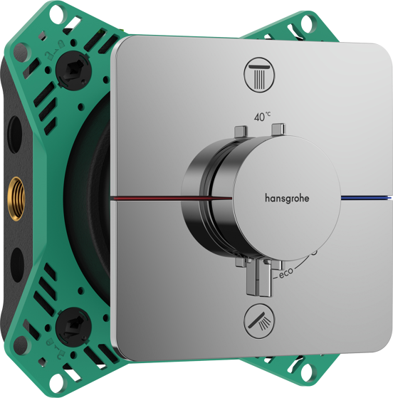 Hansgrohe Showerselect Comfort Q inbouw thermostaat 2 uitgangen glanzend chroom