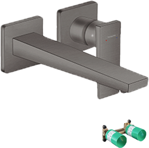 Hansgrohe Metropol  robinet de lavabo à encastrer brushed black chrome incl élément intégré