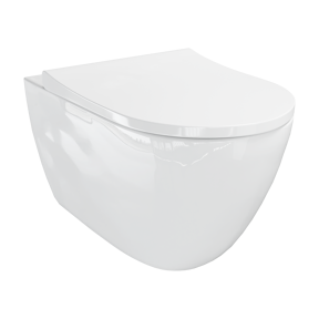 Luca Varess  Vinto  wc suspendu blanc brillant sans bride