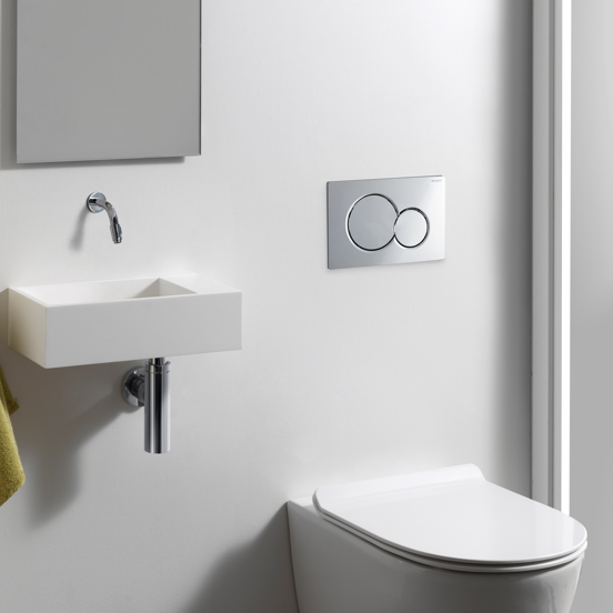 Sigma 01 Betätigungsplatte: Chrom glänzend, für UP320 oder UP720 Spülkasten