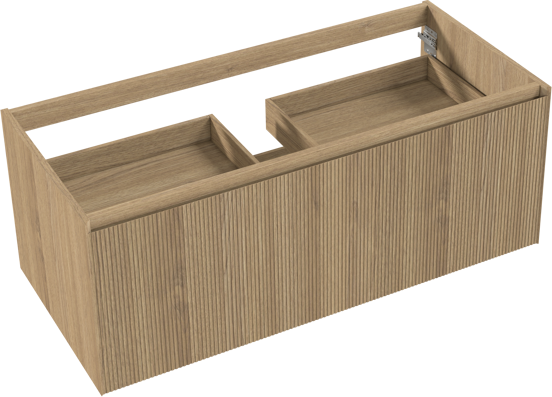 Balmani Fila meuble sous-vasque suspendu 120 x 55 cm plaqué chêne naturel 2 tiroirs