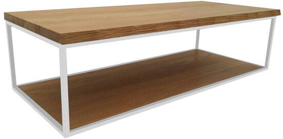 Balmani Life Edge tablette simple ou double teck massif avec cadre blanc 120 x 50 cm