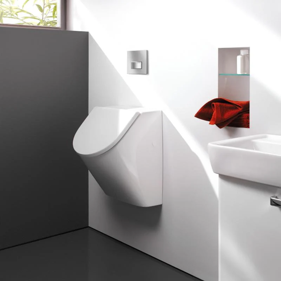 Geberit Renova Plan urinoir avec couvercle blanc brillant