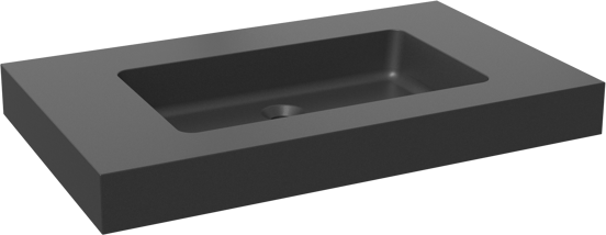 Storke Scuro High plan simple quartz mat 85 x 52 cm