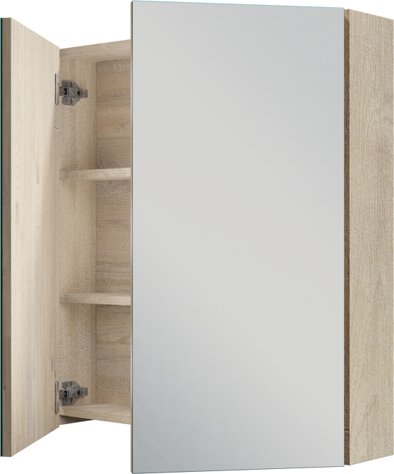 Linie Montro spiegelkast 70 x 75 cm natuur eik