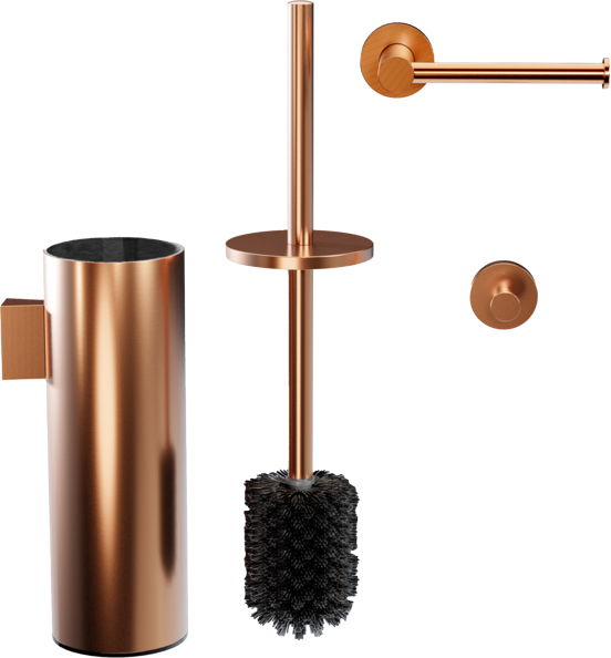 Blaufoss Harmony wc-accessoireset Brushed Rosegold