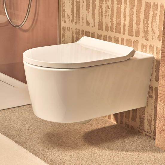Hansgrohe Elupura S wc suspendu blanc brillant bride de rinçage fine