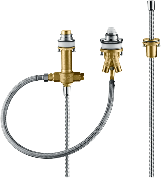 Hansgrohe Unterputz-Einbaueinheit für 3-Loch-Badewannen-Armatur, chrom
