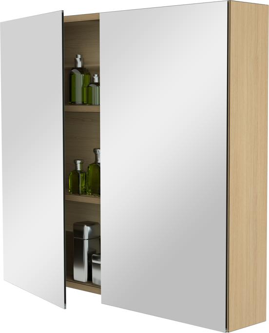 Storke Reflecta spiegelkast 85 x 75 cm natuur eik