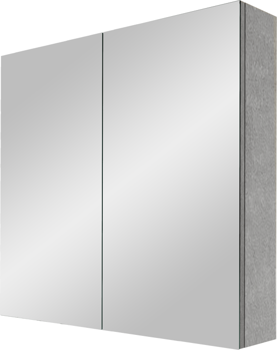 Linie Montro spiegelkast 80 x 75 cm beton donkergrijs