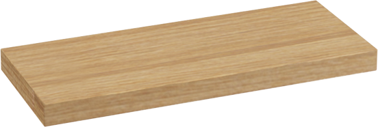 Balmani Legno tablette de finition pour meuble de salle de bains chêne vieilli 45 cm