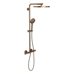 Blaufoss Nola 300 colonne de douche de pluie robinet thermostatique Brushed Rosegold