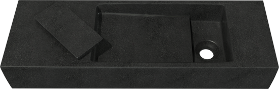 Balmani Mood Handwaschbecken: Granit, poliert, 65 x 20 cm