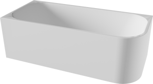Luca Varess Mezzo tweepersoons hoekbad links 180 x 80 cm acryl mat wit
