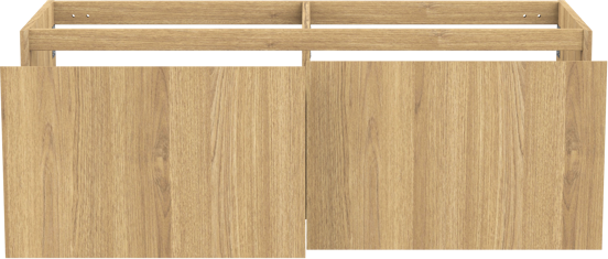 Balmani Idra zwevende wastafelonderkast 135 x 55 cm fineer naturel eiken 4 lades