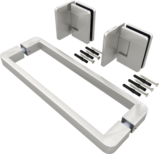 Balmani Modular douchedeur scharnieren en greep Brushed inox