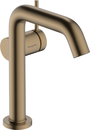 Hansgrohe Tecturis S150 verlaagde wastafelkraan brushed bronze