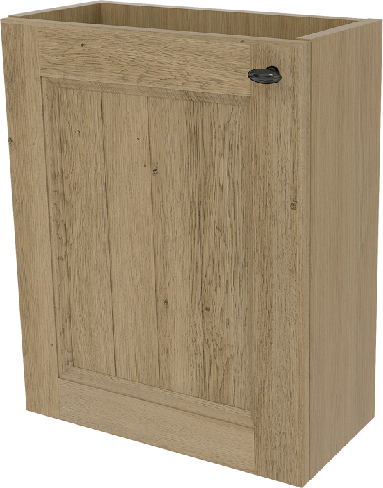 Balmani Lemon zwevend toiletmeubel 42 x 21 cm verweerd eiken met Dama wastafel in Portoro Gold marmer