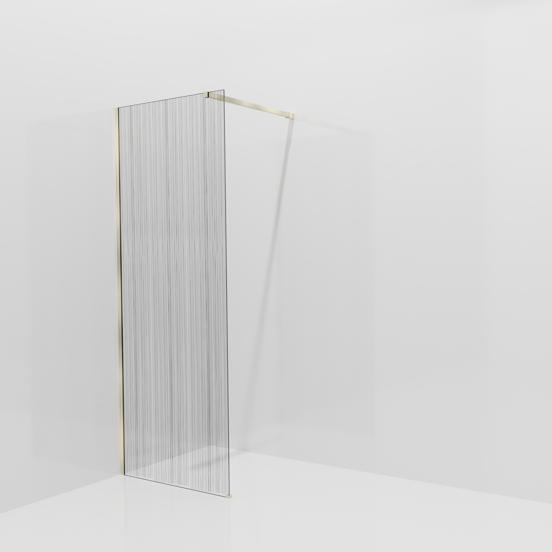 Balmani Modular douche à l'italienne: 80 x 200 cm, Mikado, avec coating, Profil Brushed Champagne Gold
