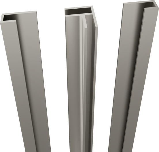 Linie Plato Profilset Wandverkleidung 210 cm beige matt