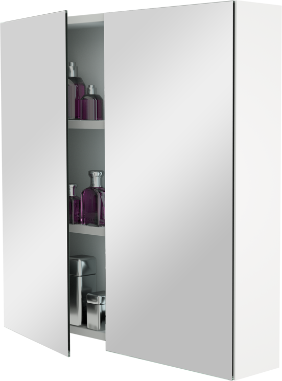 Storke Reflecta spiegelkast 75 x 75 cm mat wit