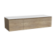 Storke Edge badkamermeubel met Tavola wastafelblad voor waskom(men)