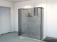 Balmani Modular inloopdouche met vrijstaande wand en vast paneel 180 x 200 cm linnen zwart glas mat zwart profiel