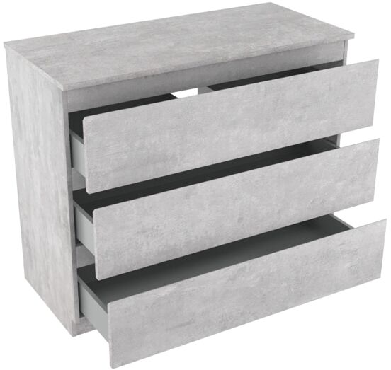 Linie Lado meuble salle de bains à poser 100 x 46 cm béton gris foncé avec Lado tablette simple ou double en mélaminé béton gris foncé
