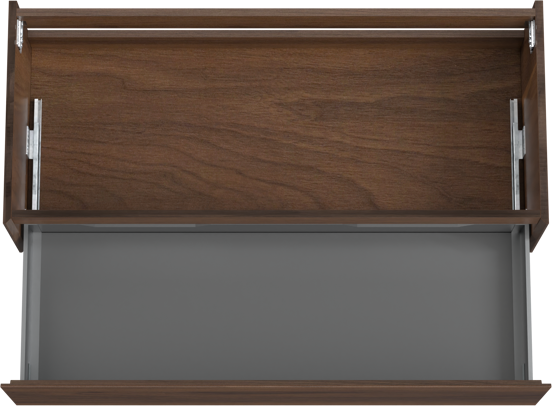 Storke Edge meuble sous-vasque suspendu 120 x 52 cm noyer 1 tiroir