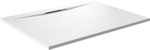 Balmani Dolce Duschwanne: 120 x 90 cm, Solid Surface, Weiß matt
