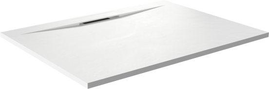 Balmani Dolce Duschwanne: 120 x 90 cm, Solid Surface, Weiß matt