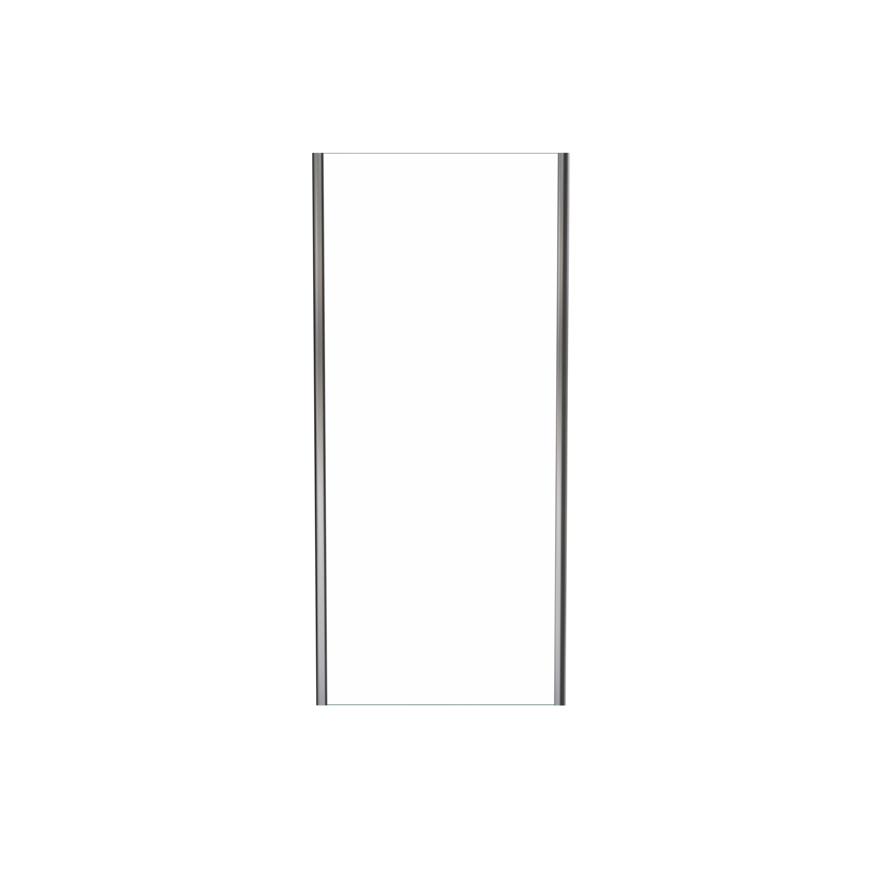 Linie Cadiz zijpaneel 90 cm helder glas glanzend chroom profiel