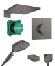 Hansgrohe Showerselect Comfort E inbouw regendoucheset, inbouwelement inbegrepen