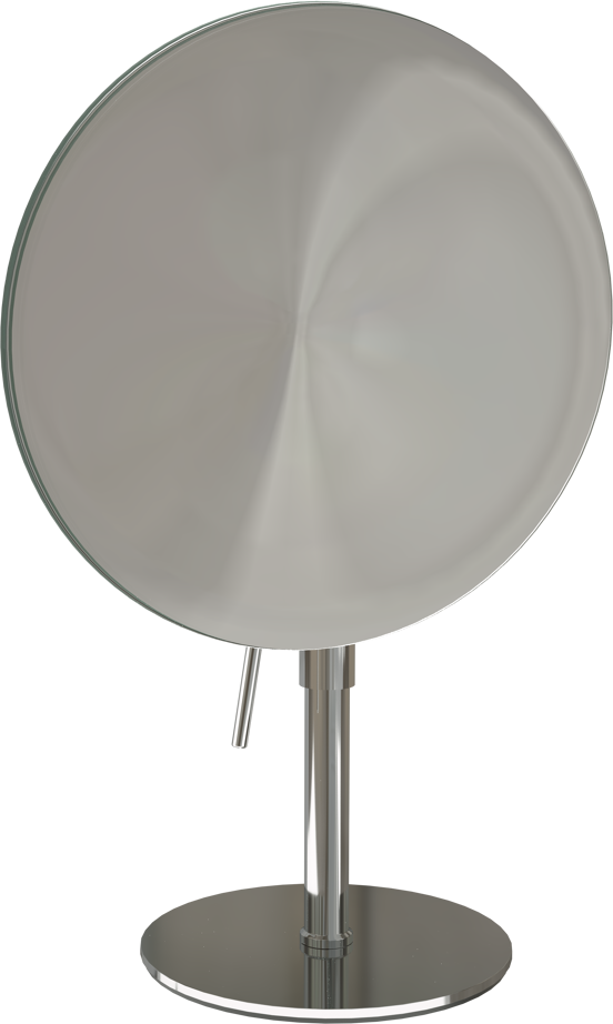 Blaufoss miroir à maquillage rond chrome sur pied 20 cm