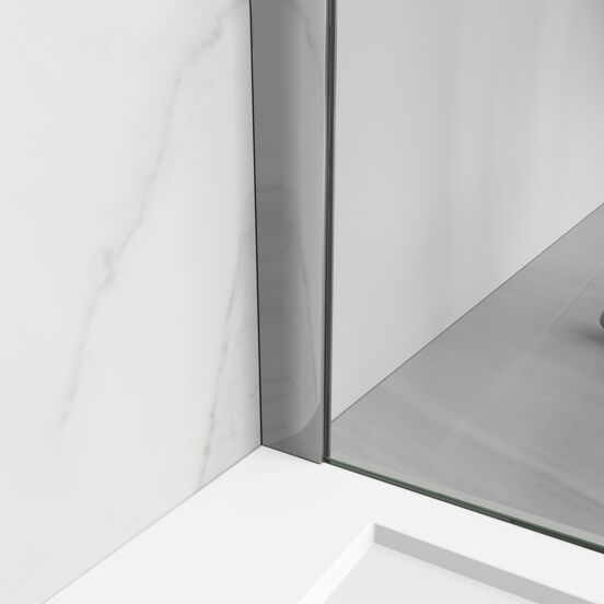 Balmani Modular inloopdouche 180 x 200 cm helder glas glanzend chroom profiel