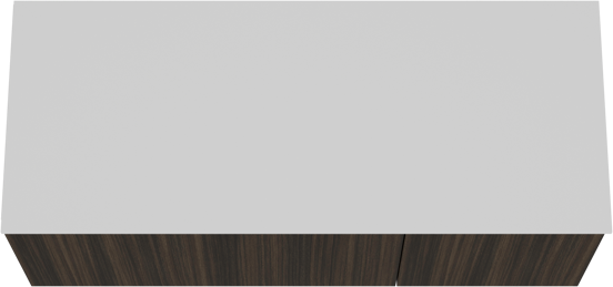 Balmani Sfera zwevend badmeubel 135 x 55 cm eucalyptus met Stretto enkel of dubbel wastafelblad in solid surface mat wit