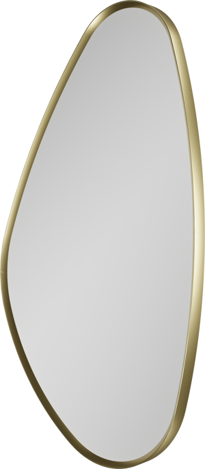 Balmani Auro miroir de toilette organique Brushed Champagne Gold 35 x 60 cm