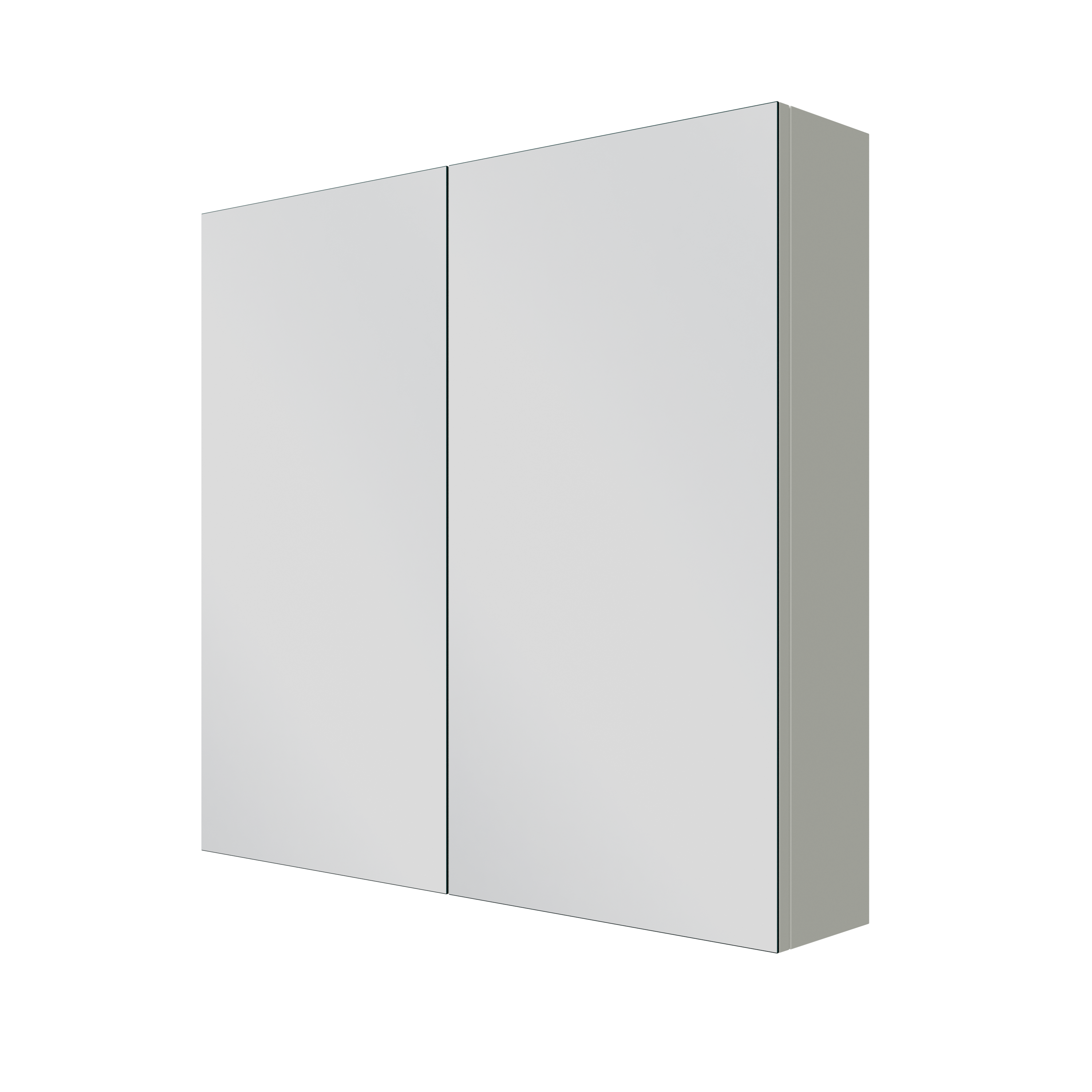 Linie Montro spiegelkast 80 x 75 cm greige