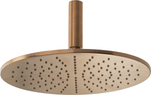 Blaufoss Round 300 Regendusche Duschkopf: Rund, Deckeneinbau, 30 cm, Brushed Rosegold