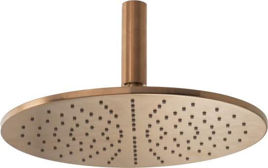 Blaufoss Round 300 Regendusche Duschkopf: Rund, Deckeneinbau, 30 cm, Brushed Rosegold