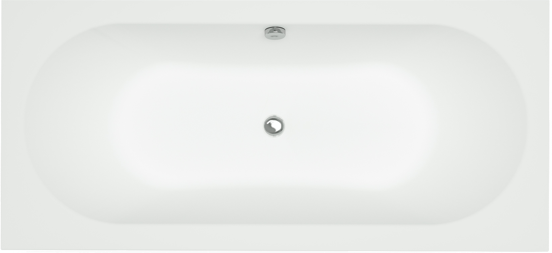 Luca Varess Snello baignoire encastrable double 180 x 80 cm acrylique blanc mat