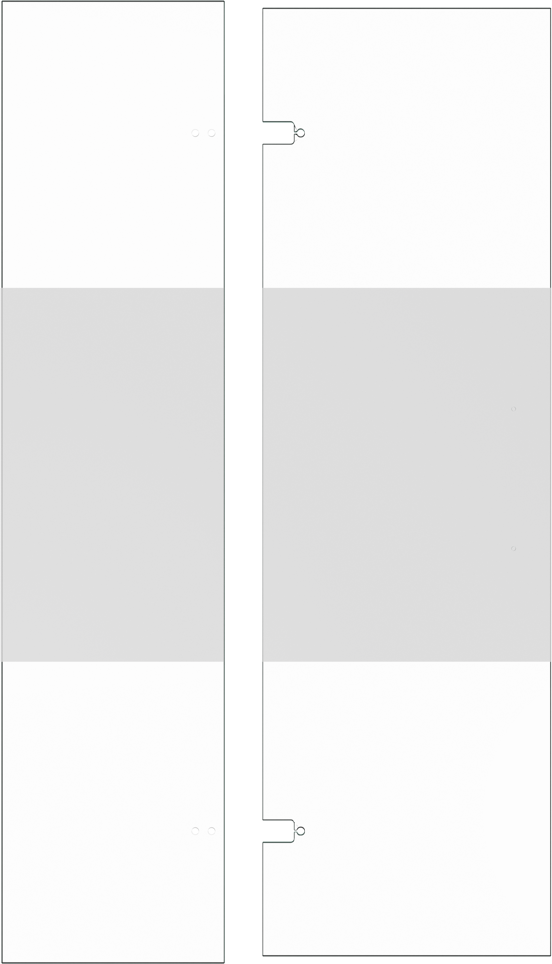 Balmani Senses Design Dusche Drehtür Links 120 x 210 cm Klarglas mit mattiertem Streifen, inklusive Coating
