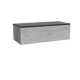 Storke Edge badkamermeubel met Panton wastafelblad voor waskom(men)
